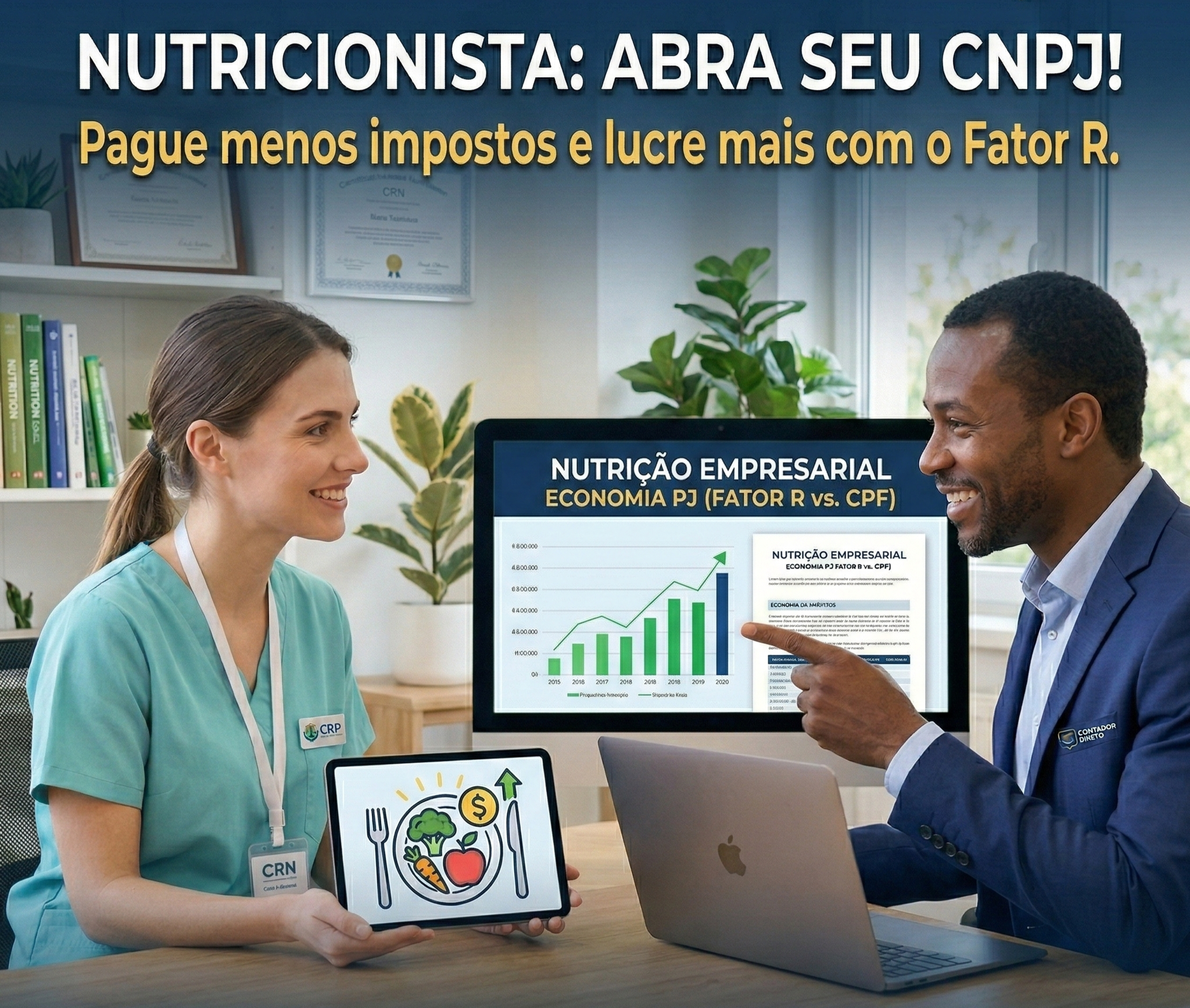 CNAE para Nutricionistas: Como abrir seu CNPJ e “secar” seus impostos
